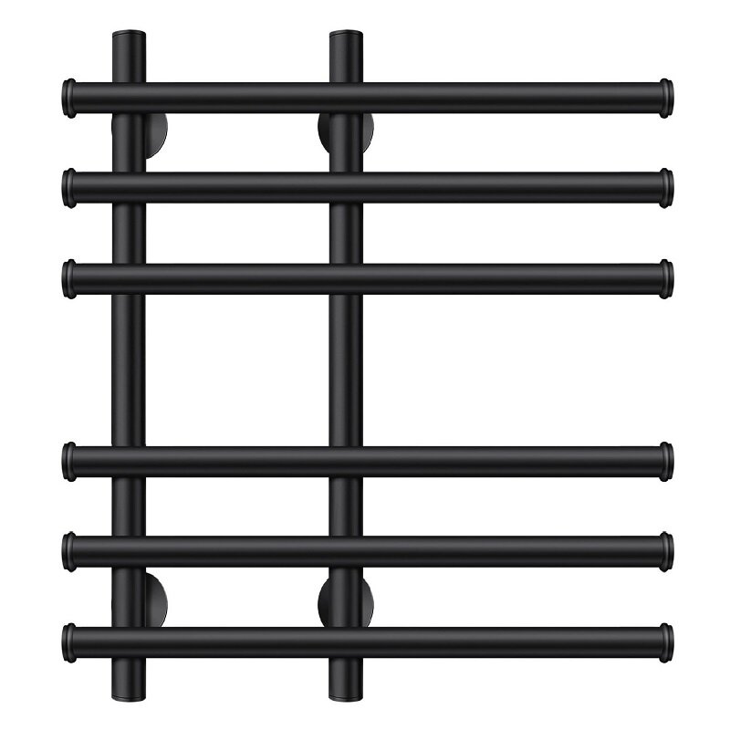 Изображение товара Полотенцесушитель водяной Secado Турин 3 60x60 см черный матовый надежный стальной дизайн