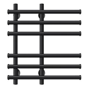 Изображение товара Полотенцесушитель водяной Secado Турин 3 60x60 см черный матовый надежный стальной дизайн