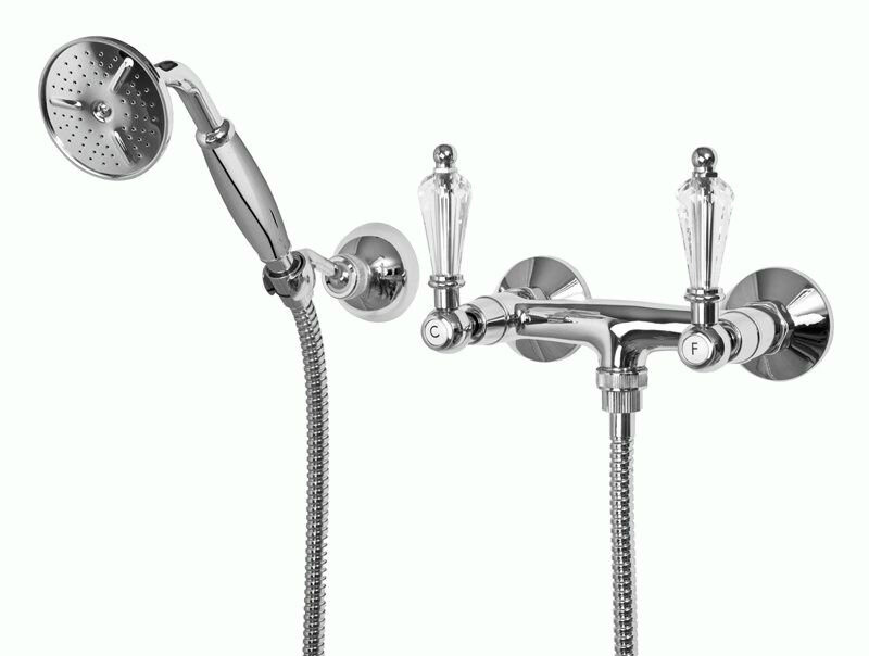 Изображение товара Смеситель Cezares DIAMOND-D-01-Sw для душа, хром, ручки Swarovski