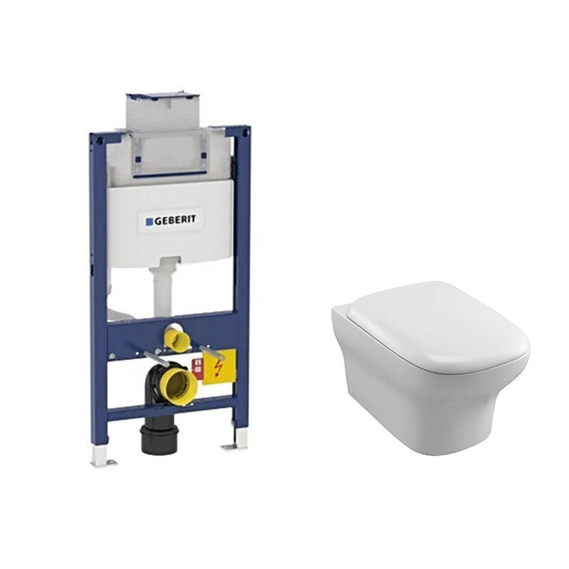 Изображение товара Инсталляция Geberit Omega с безободковым унитазом Jacob Delafon Vox и сиденьем микролифт