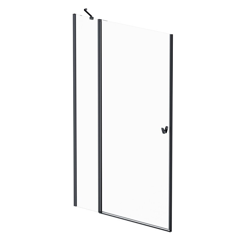 Изображение товара Душевая дверь 120 см в нишу Am.Pm Sunny, стекло 5 мм, черный матовый профиль