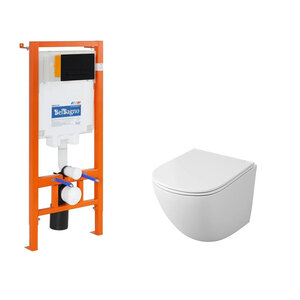 Изображение товара Инсталляция для подвесного унитаза BelBagno Owl 1975 Vind Cirkel-H с системой Торнадо