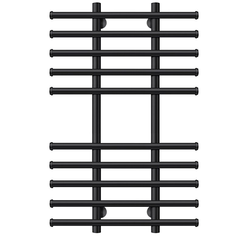 Изображение товара Полотенцесушитель водяной Secado Турин 4, 4673739230022, ширина 70 см, высота 100 см, черный матовый, 100x20x70