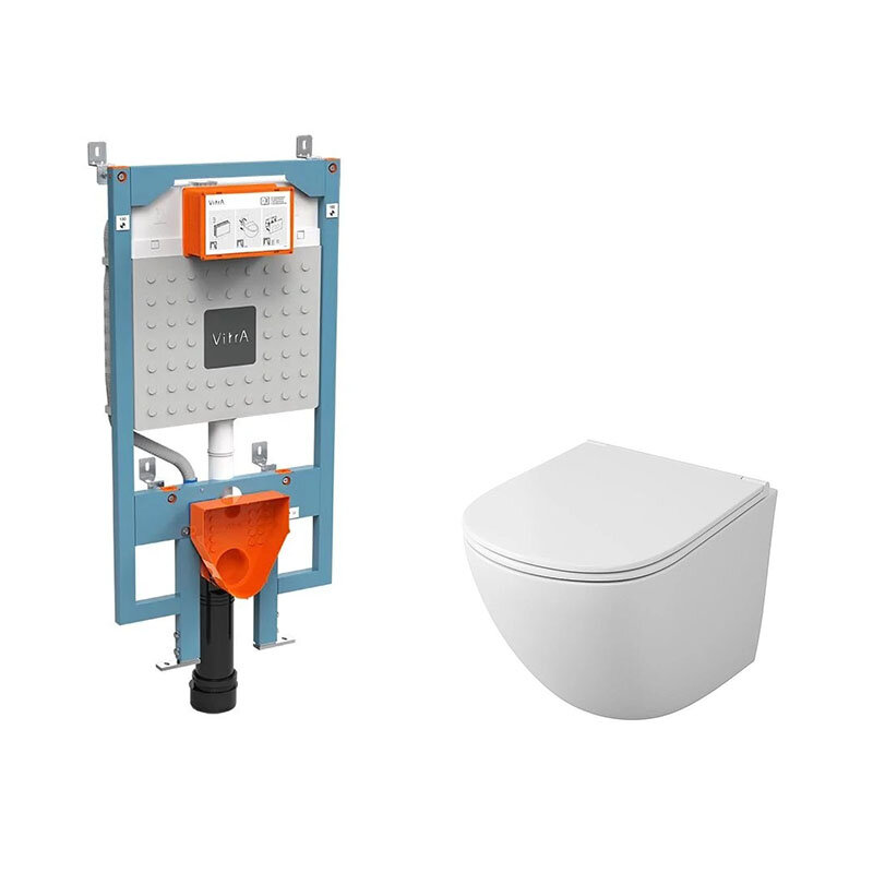 Изображение товара Подвесной безободковый унитаз Vitra Owl 1975 Vind Cirkel-H с системой торнадо