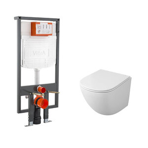 Изображение товара Инсталляция Vitra Owl 1975 Vind Cirkel-H безободковый унитаз с микролифтом