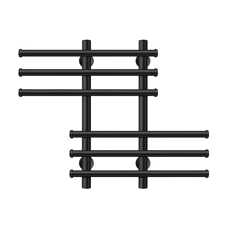 Изображение товара Полотенцесушитель водяной Secado Турин 5 70x60 см черный матовый