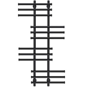 Изображение товара Полотенцесушитель водяной Secado Турин 5, 4673739230121, ширина 50 см, высота 100 см, черный матовый, 100x20x50