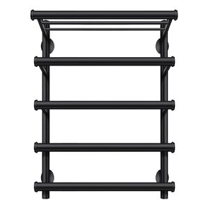 Изображение товара Полотенцесушитель водяной Secado Турин 6, черный матовый, 60 см