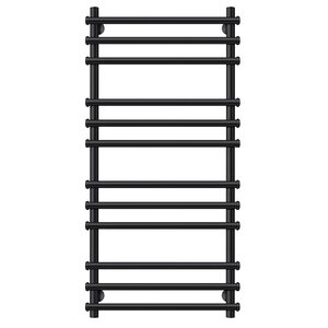 Изображение товара Полотенцесушитель водяной Secado Турин плюс, 4673739230398, ширина 50 см, высота 120 см, черный матовый, 120x40x50