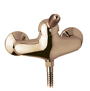 Изображение товара Смеситель Cezares ELITE-DM-02-Nc для душа, бронза, ручка орех