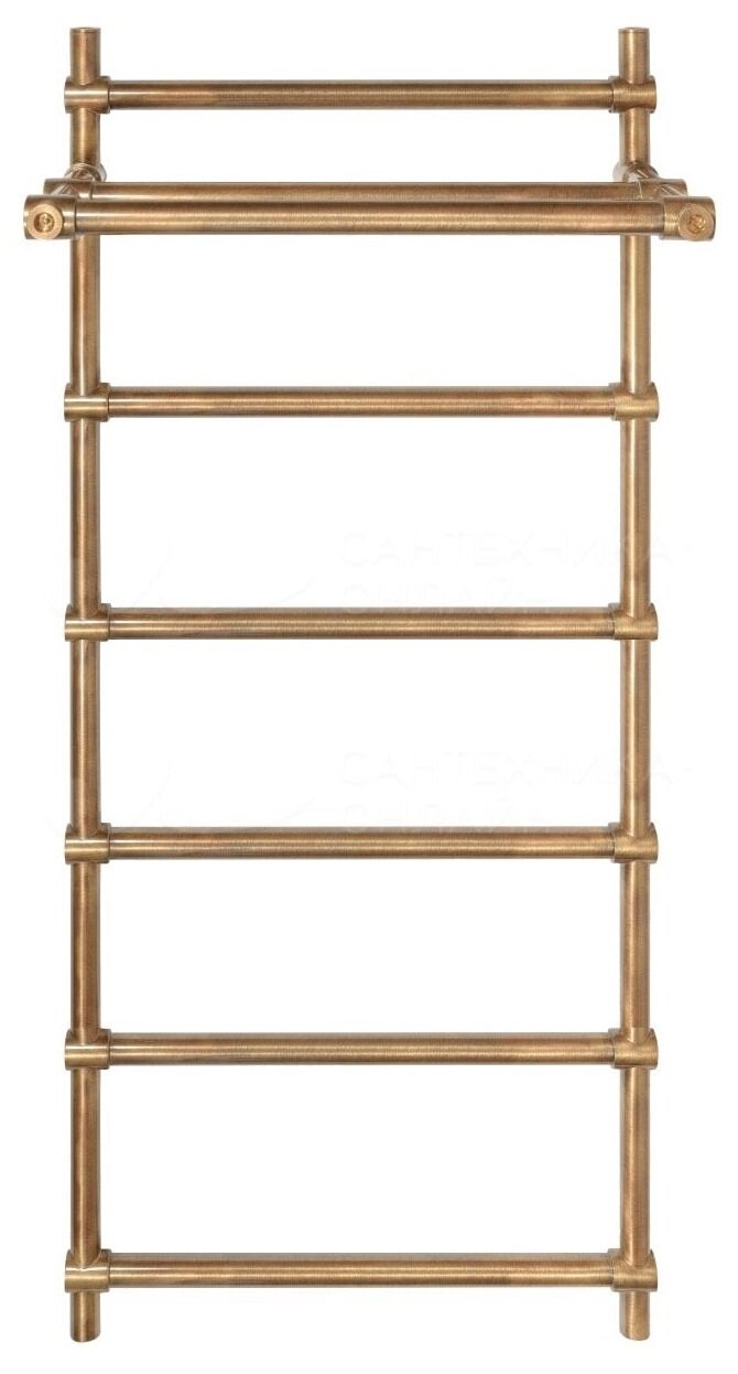 Изображение товара Полотенцесушитель водяной Secado Флоренция 3, 4603777470616, 60 x 120, ширина 62.8 см, высота 126.5 см, бронза