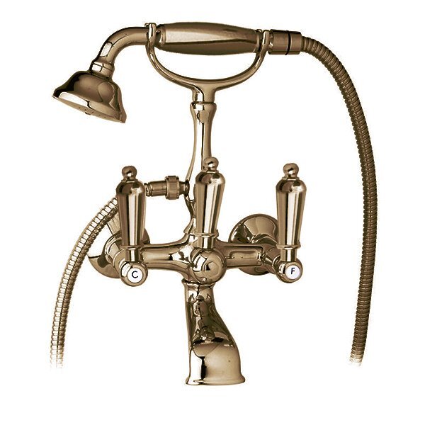 Изображение товара Смеситель Cezares FIRST-VD-02-M для ванны, бронза, ручки металл