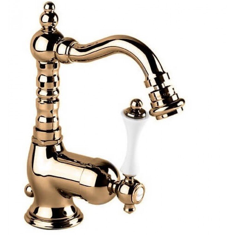 Изображение товара Cezares Margot: биде-смеситель, бронза/белый, однорычажный, 18.2 см