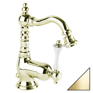 Изображение товара Смеситель Cezares Margot для биде, золото/белый, MARGOT-BSM2