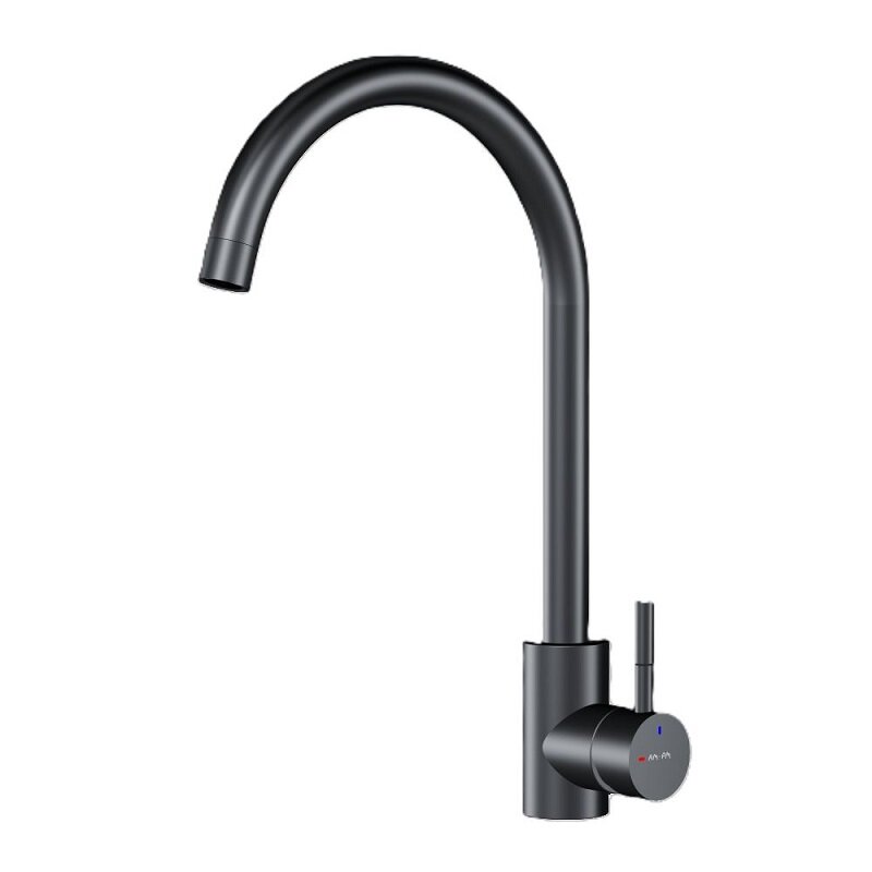 Изображение товара Смеситель для кухонной мойки AM.PM X-Joy S F85B07122, черный, высокий, однорычажный