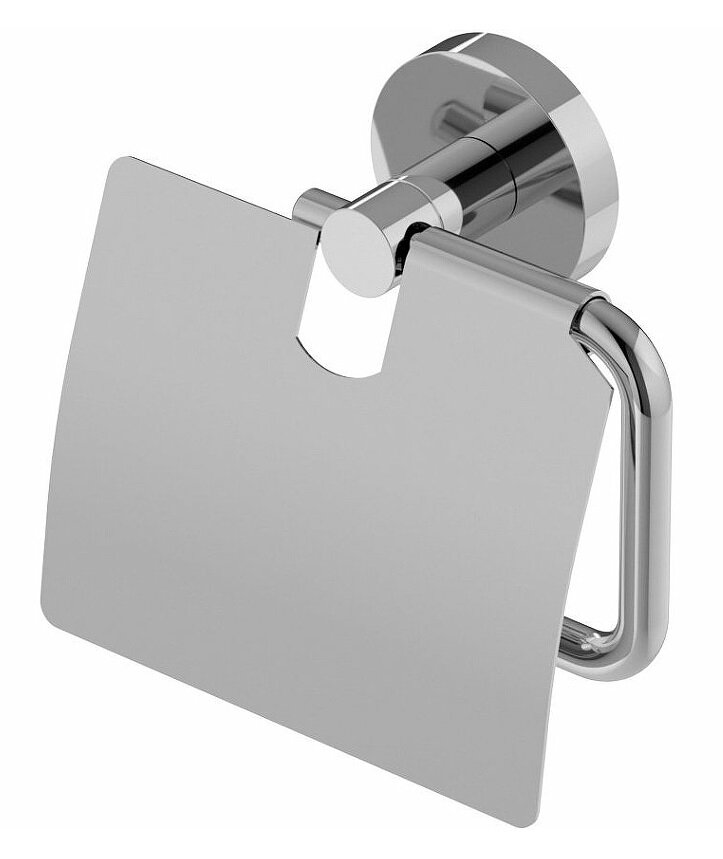 Изображение товара Держатель туалетной бумаги Cezares Relax-PH-01 с крышкой хром нержавеющая сталь