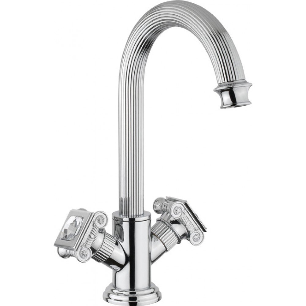 Изображение товара Смеситель Cezares Olimp LS2-01-Sw цвет хром, ручки квадратные Swarovski Изображение товара Смеситель Cezares Olimp LS2-01-Sw цвет хром, ручки квадратные Swarovski