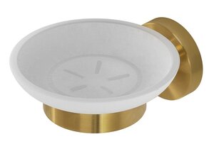 Изображение товара Мыльница Cezares Relax-SODS-BORO из нержавеющей стали с брашированным золотом для ванной