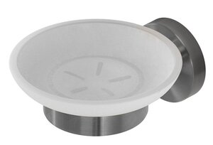 Изображение товара Мыльница Cezares Relax-SODS-GM из оружейной стали для ванной настенная круглая