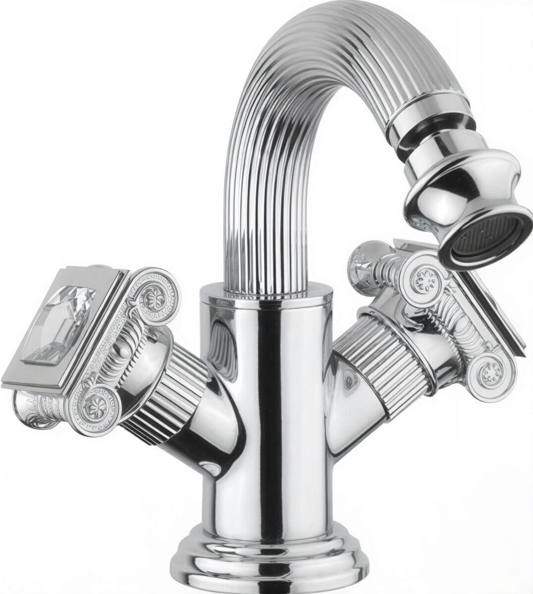 Изображение товара Смеситель Cezares Olimp BS2-01-Sw цвет хром, ручки квадратные Swarovski Изображение товара Смеситель Cezares Olimp BS2-01-Sw цвет хром, ручки квадратные Swarovski