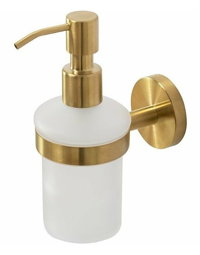 Изображение товара Дозатор жидкого мыла Cezares Relax-SOIS-V-BORO брашированное золото настенный