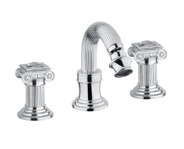 Изображение товара Смеситель Cezares Olimp BBS2-01-Sw цвет хром, ручки квадратные Swarovski