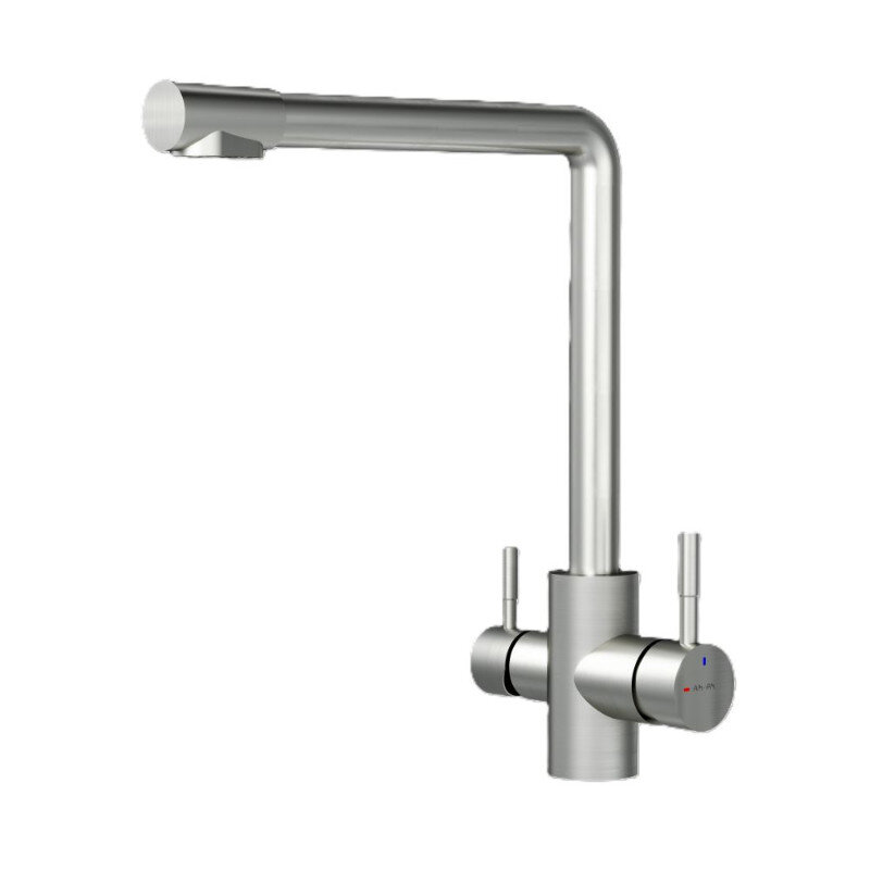 Изображение товара Смеситель для кухонной мойки AM.PM X-Joy S сатин экофункция и фильтр