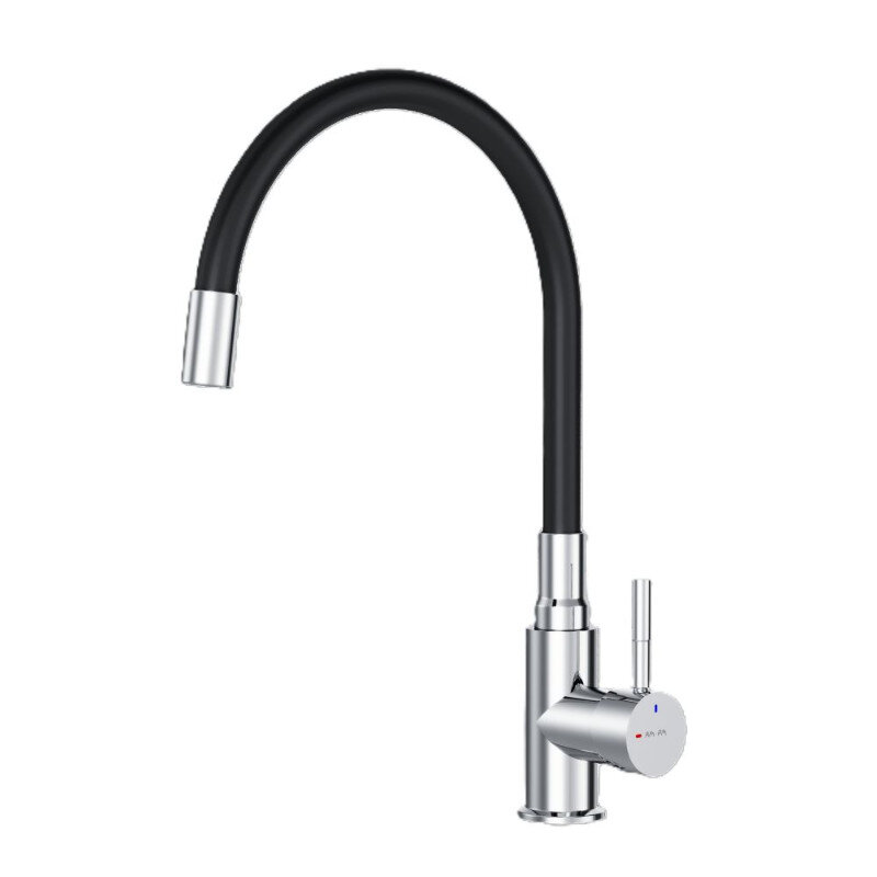 Изображение товара Смеситель AM.PM X-Joy S F85B07602 с гибким изливом черный/хром