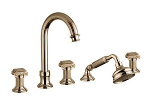 Изображение товара Смеситель Cezares Olimp BVD-02-O для ванны бронза с ручками квадратными металл