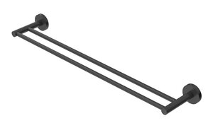 Изображение товара Полотенцедержатель двойной Cezares Relax-THD-65-NOP 65.5 см черный матовый для ванной
