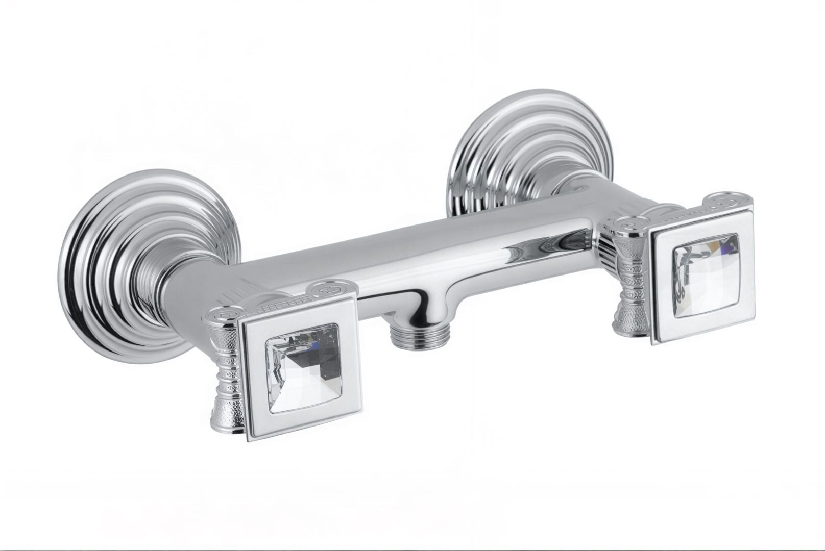 Изображение товара Смеситель Cezares Olimp DS-01-Sw цвет хром, ручки квадратные Swarovski Изображение товара Смеситель Cezares Olimp DS-01-Sw цвет хром, ручки квадратные Swarovski