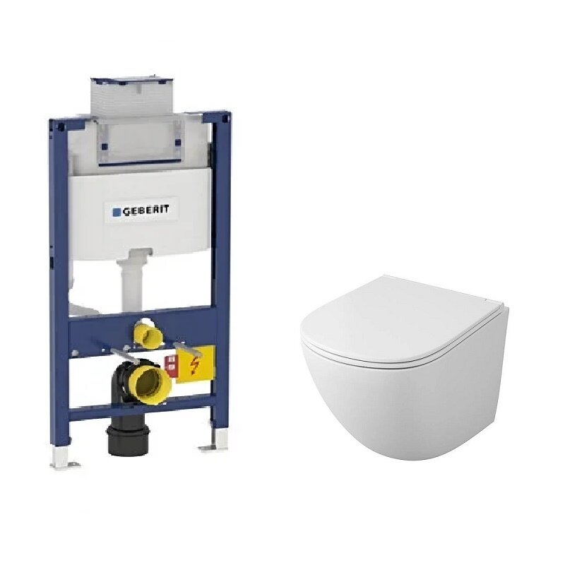 Изображение товара Инсталляция Geberit Omega с безободковым унитазом Owl 1975 Vind Cirkel-H