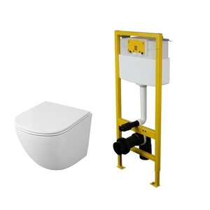 Изображение товара Инсталляция Elsen с безободковым унитазом Owl 1975 Vind Cirkel-H, сиденье микролифт, EIN500.1120/TOWLT190302