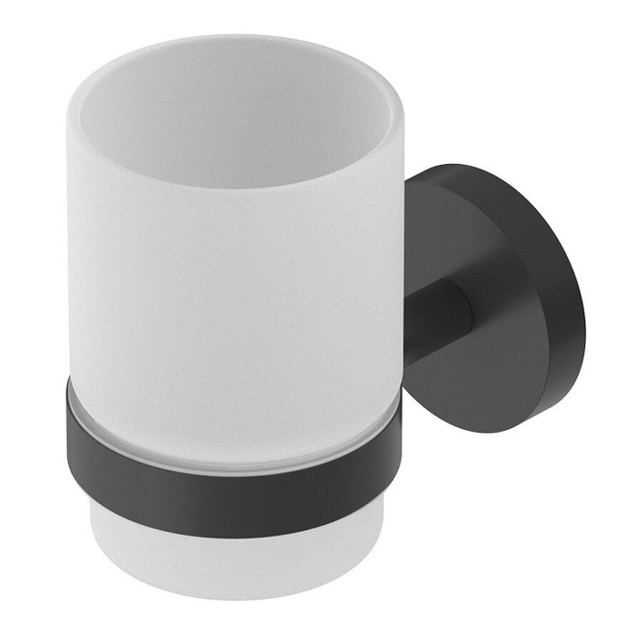 Изображение товара Стакан для зубных щеток Cezares Relax-TUMS-NOP, черный матовый