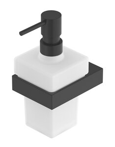 Изображение товара Дозатор жидкого мыла Cezares Slider-SOIS-V-NOP черный матовый настенный 200 мл