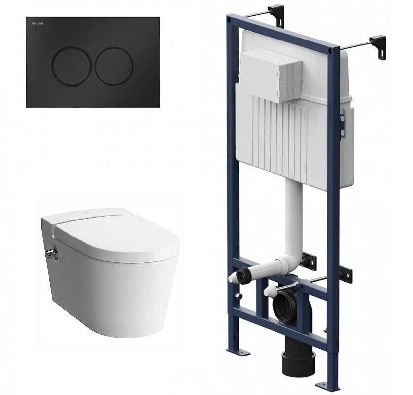 Изображение товара Инсталляция Am.Pm ProC с безободковым унитазом VitrA Nest и функцией биде