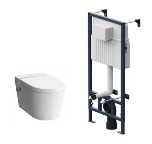 Изображение товара Инсталляция Am.Pm ProC с безободковым унитазом VitrA Nest с функцией биде, сиденье микролифт, I012707/5176B003-6233