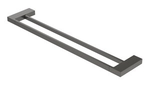 Изображение товара Полотенцедержатель двойной Cezares Slider-THD-60-GM, 60 см, оружейная сталь 