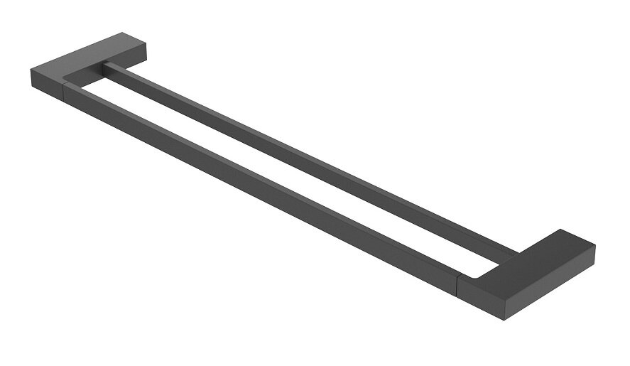 Изображение товара Полотенцедержатель двойной Cezares Slider-THD-60-NOP, 60 см, черный матовый