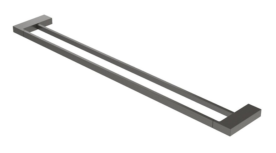 Изображение товара Полотенцедержатель двойной Cezares Slider-THD-80-GM, 80 см, оружейная сталь 