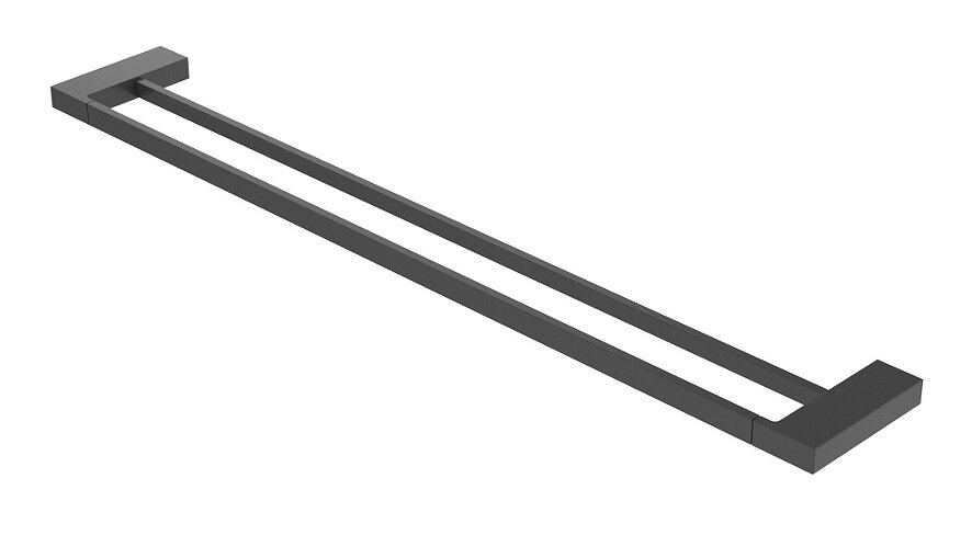 Изображение товара Полотенцедержатель двойной Cezares Slider-THD-80-NOP 80 см черный матовый