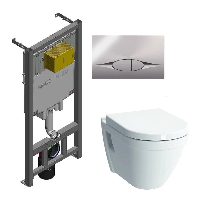 Изображение товара Инсталляция Jacob Delafon с безободковым унитазом Vitra S50 и крышкой микролифт