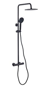 Изображение товара Душевая система Sancos Kanedo SC7200MB с термостатом черный матовый