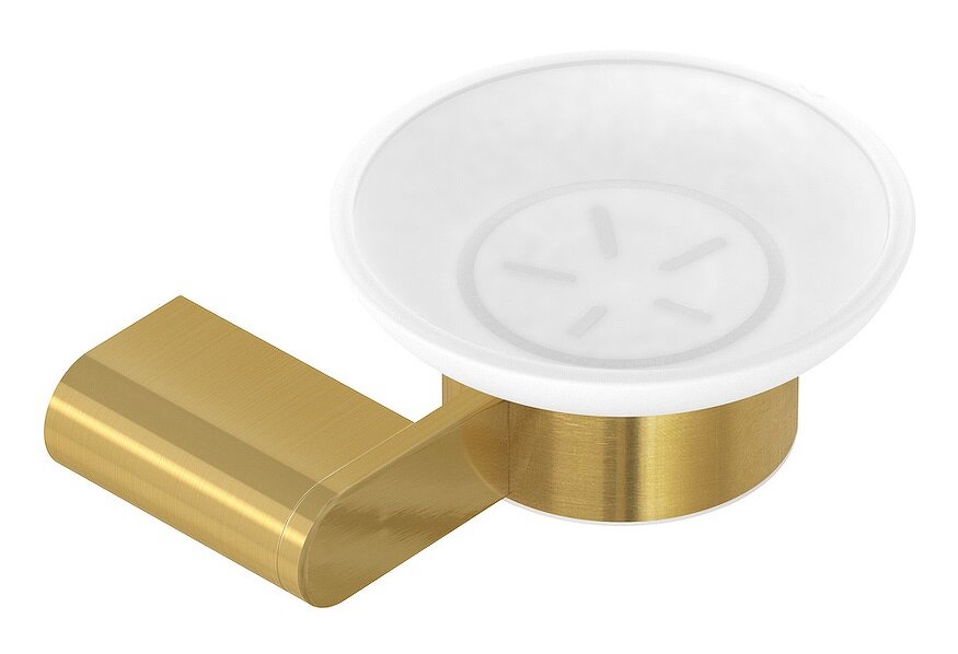 Изображение товара Мыльница Cezares Stylus-SODS-BORO из нержавеющей стали и стекла, брашированное золото, настенная