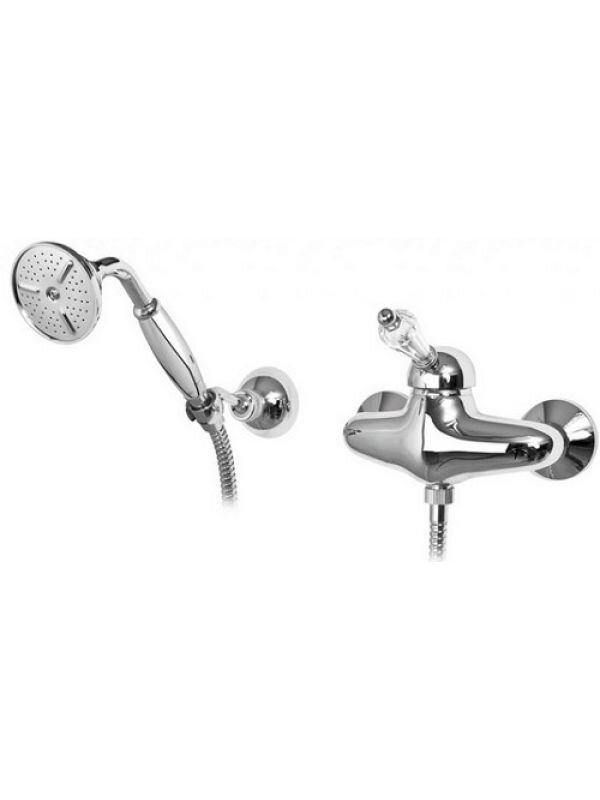 Изображение товара Смеситель для душа Cezares Vintage-D-01-Sw с ручкой Swarovski хром ретро стиль