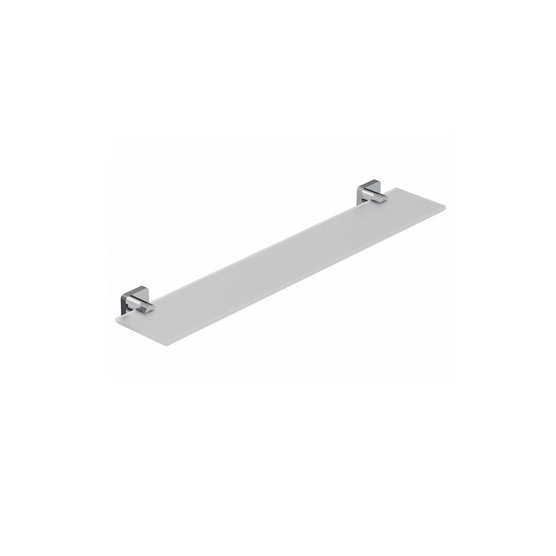 Изображение товара Полка стеклянная Kludi Vela S 2597305, держатели хром