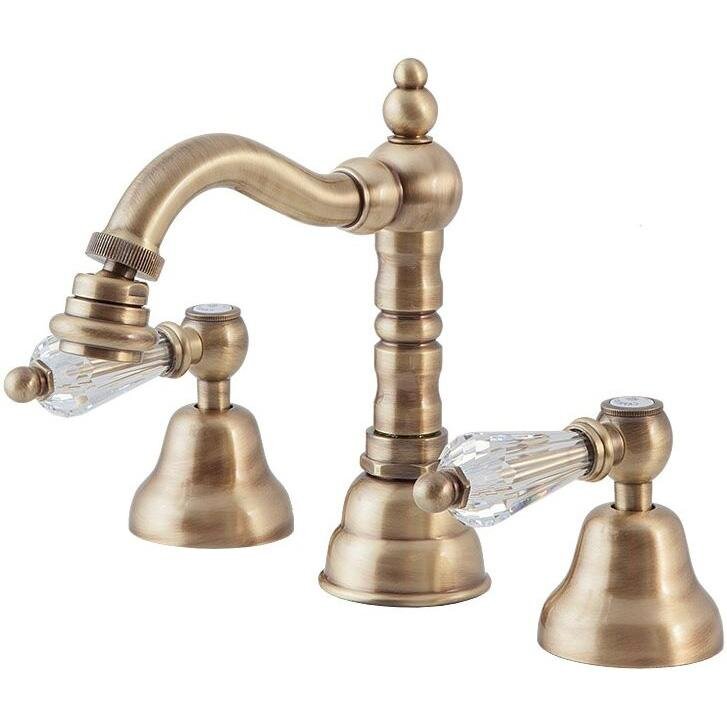 Изображение товара Смеситель для биде Cezares DIAMOND-BBS2-02-Sw с ручкой Swarovski бронза