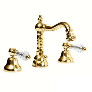 Изображение товара Смеситель Cezares DIAMOND-BBS2-03/24-Sw для биде, золото, ручки Swarovski