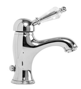 Изображение товара Смеситель Cezares VINTAGE-LSM1-01-Sw для раковины, хром, ручка Swarovski