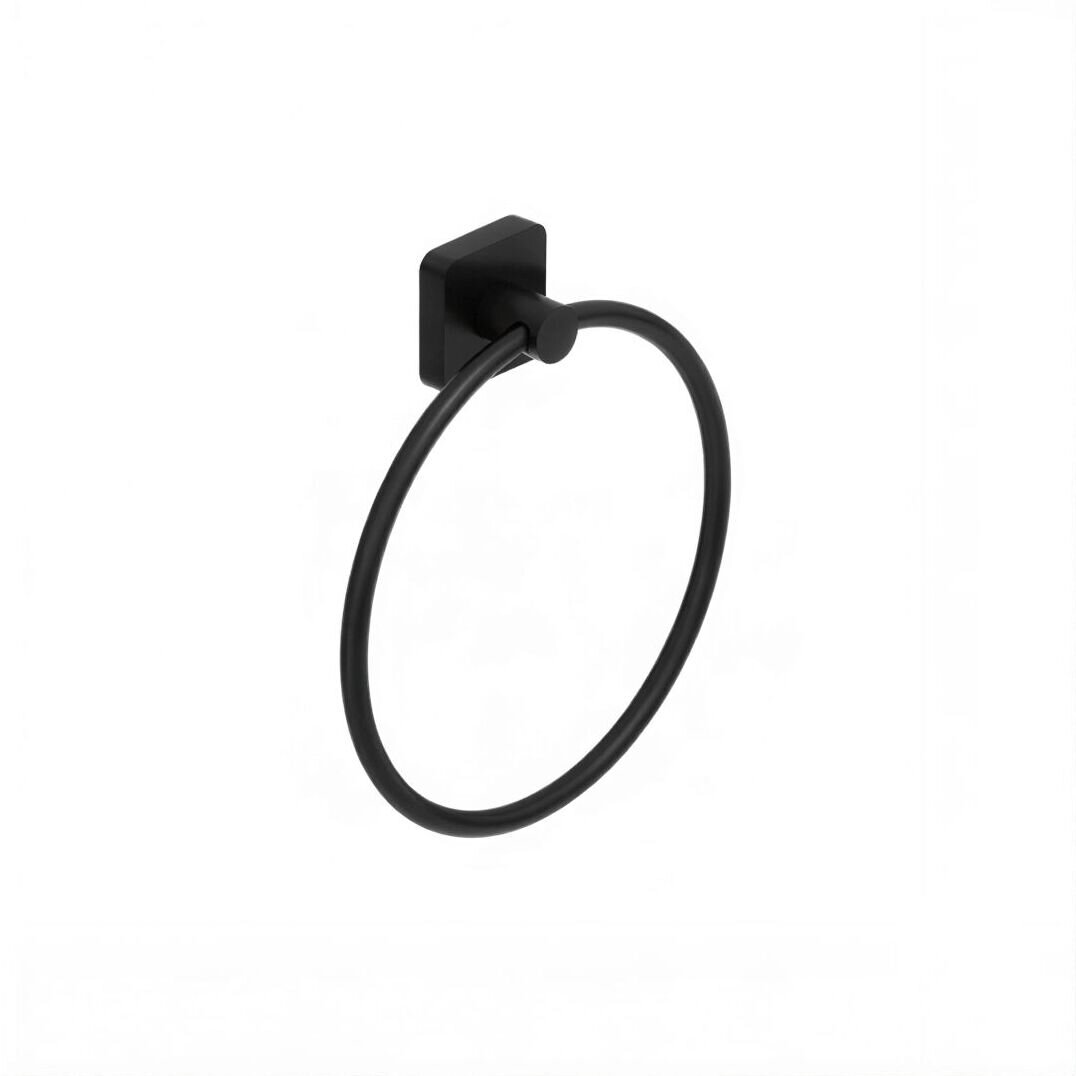 Изображение товара Полотенцедержатель Kludi Vela S 2597839 Черный матовый, для ванной комнаты